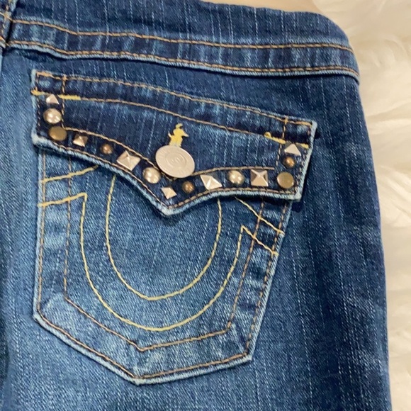 True Religion Studded Distressed Maternity Jeans - Picture 7 of 8